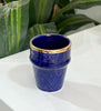 Espresso verre gravée 7cm – Finition dorée 10 carats