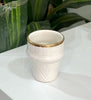 Espresso verre gravée 7cm – Finition dorée 10 carats